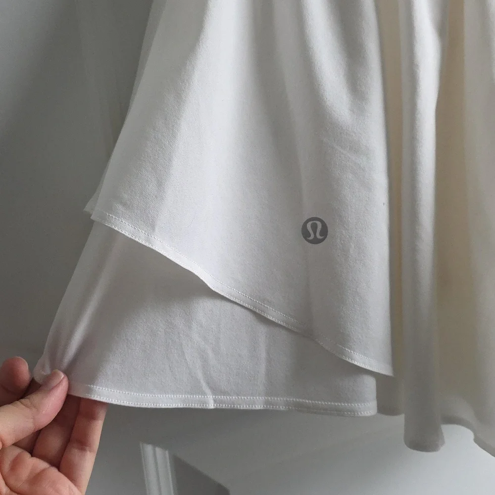 Lululemon Athletica White Tennis/paddleball/pickleball Skirt Size 8 G133 - Picture 4 of 11